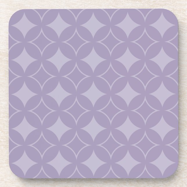 Lavender shippo pattern drink coaster (Front)