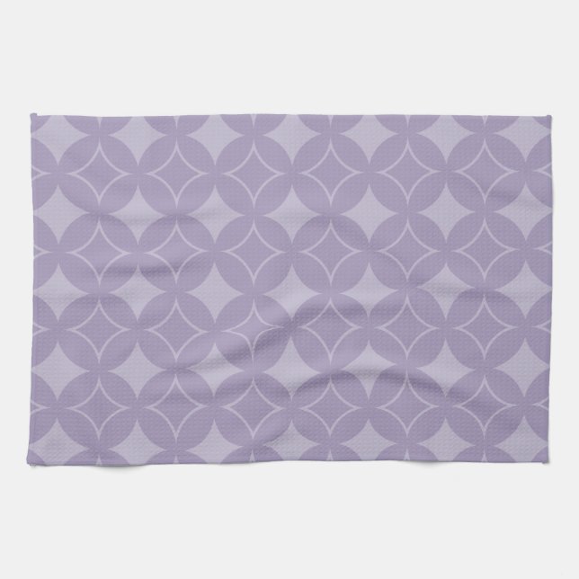 Lavender shippo pattern kitchen towel (Horizontal)