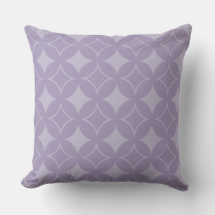 Lavender shippo pattern throw pillow