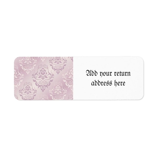 lavender,silver,silk,damask,pattern,chic,elegant,b label (Front)