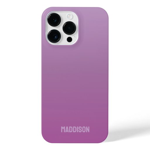 Lavender Sky Gradient Soft Purple Color iPhone 14 Pro Max Case