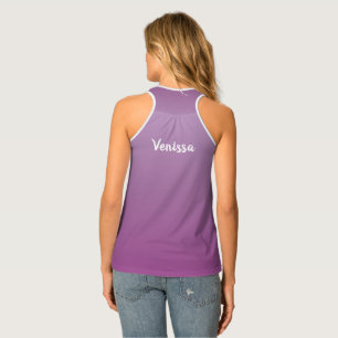 Lavender Sky Gradient Soft Purple Color Tank Top