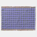lavender sky light blue white/black stripe throw blanket