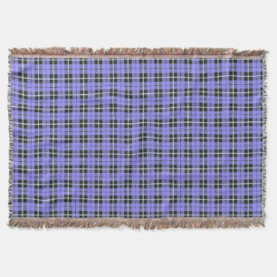 lavender sky light blue white/black stripe throw blanket