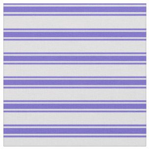 Lavender & Slate Blue Colored Lines Pattern Fabric
