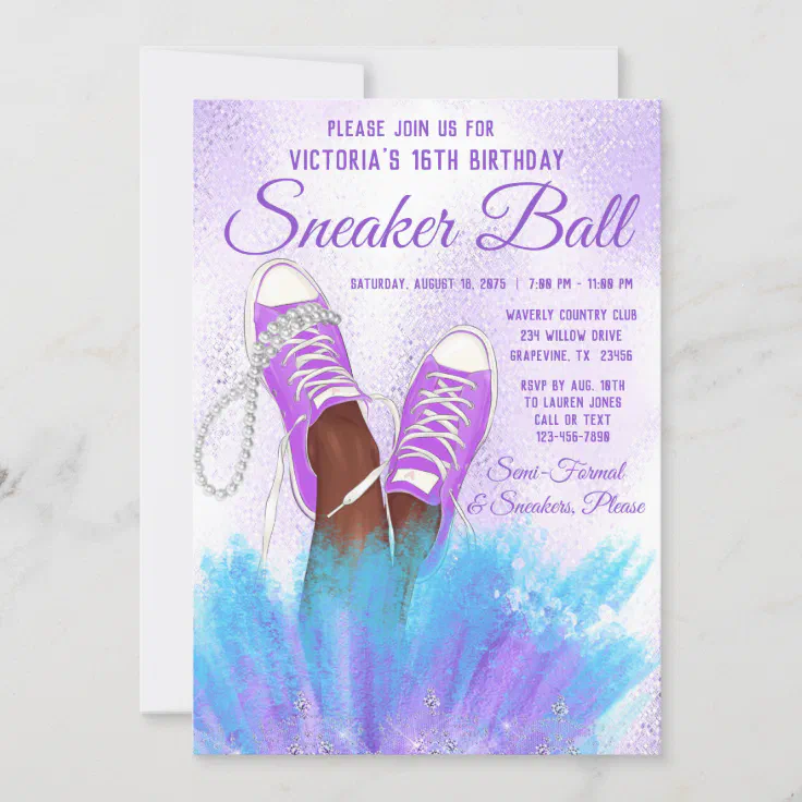 sneaker ball invitations