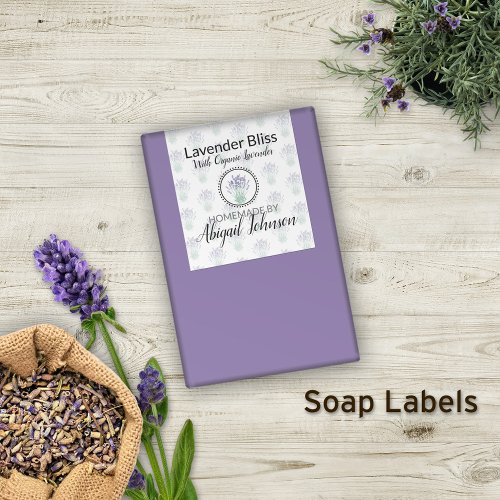 Lavender Soap  Artisan Handmade  Homemade Label