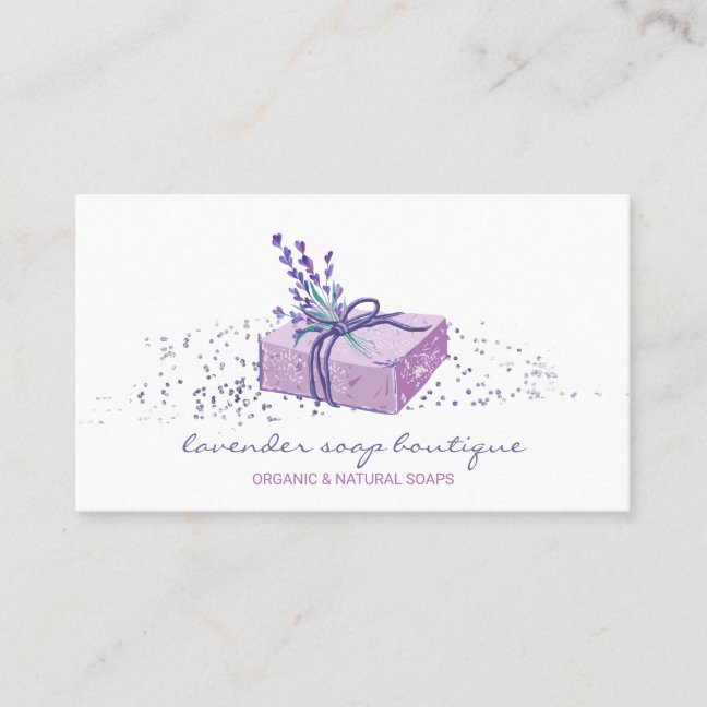 Lavender Soap Business Card