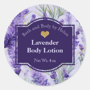 Lavender Soap Cosmetics Packaging Label