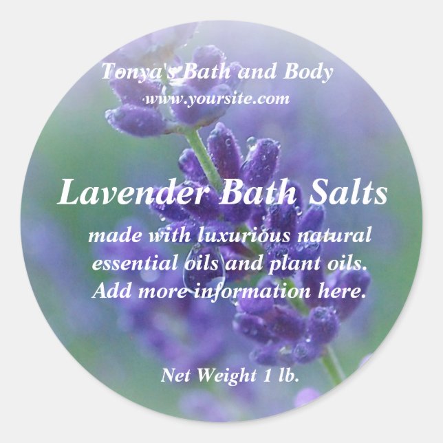Lavender Soap Label (Front)
