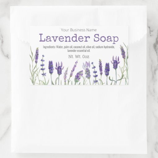 Lavender Soap Labels | Zazzle