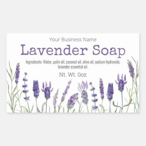 Lavender Soap Labels