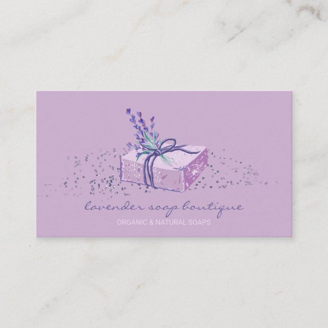 Lavender Soap Maker Gift Business Card (Front)