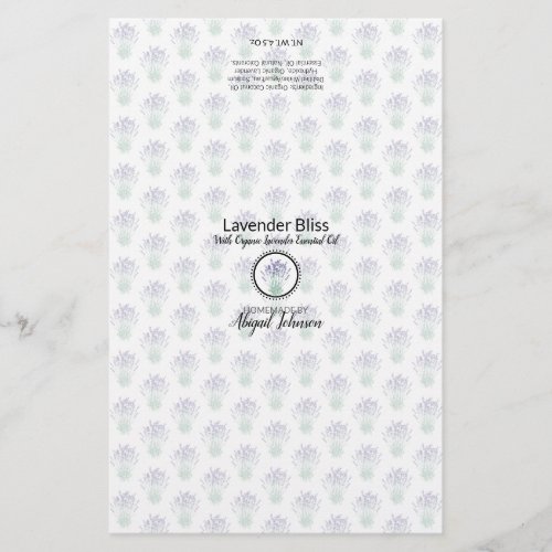 Lavender Soap Packaging Wrapper  Basic Paper