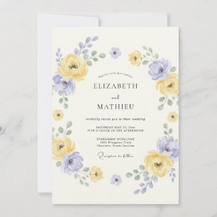 Lavender Soft Meadow Wedding Invitation