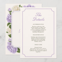 Lavender soft purple blossom chic wedding details