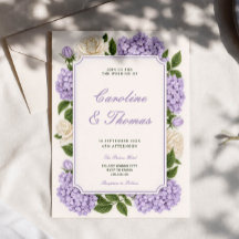 Lavender soft purple blossom chic wedding 