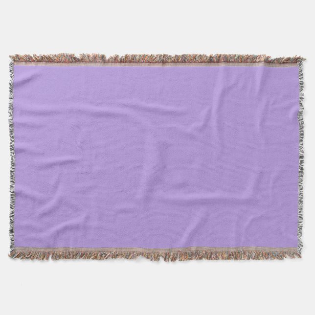 Lavender, Solid Color, Throw Blanket (Front)