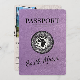 Lavender South Africa Passport Save The Date