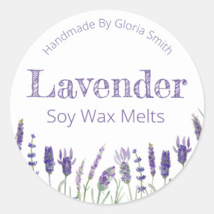 Lavender Soy Wax Melts Classic Round Sticker