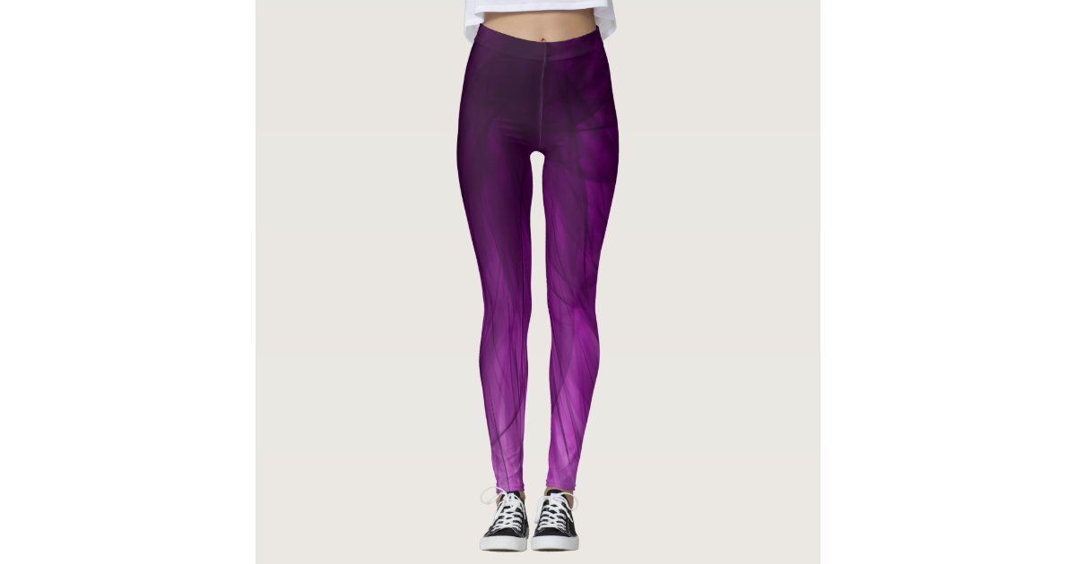 Blue and Purple Galaxy Neon Yoga Leggings