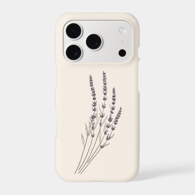 Lavender Sprigs Botanical iPhone Case (Back)
