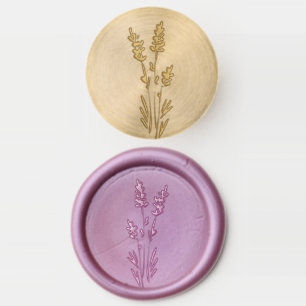Lavender sprigs wax seal stamp