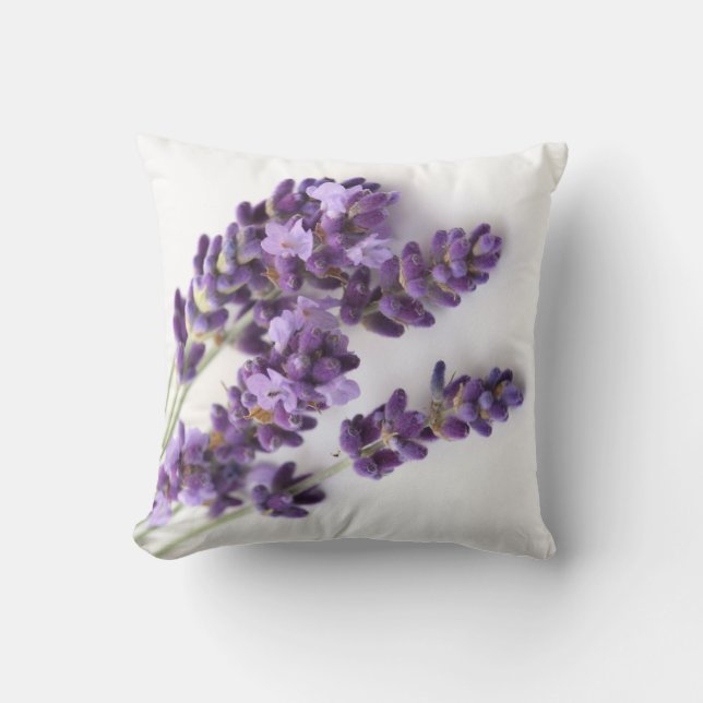 Lavender -Square Pillow- Provence Collection Throw Pillow (Front)
