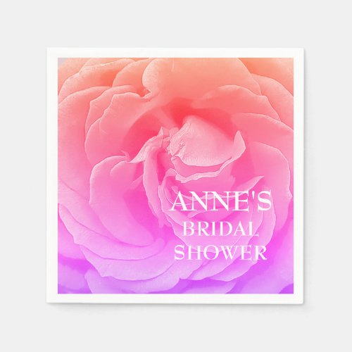 Lavender stalk Bridal Shower Paper Napkins