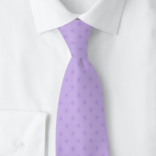 Lavender Starburst Neck Tie