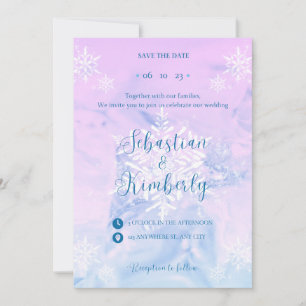 Lavender Starry Save The Date Sebastian & Kimber Invitation