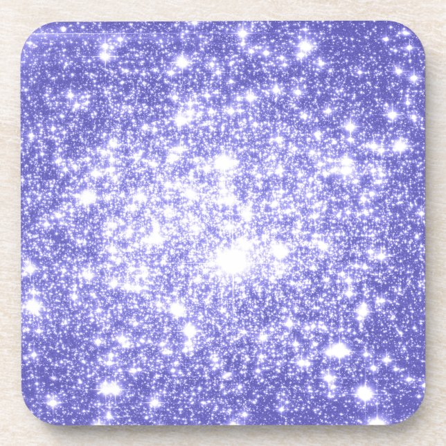 Lavender Stars Drink Coaster (Front)