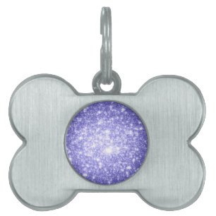 Lavender Stars Pet ID Tag