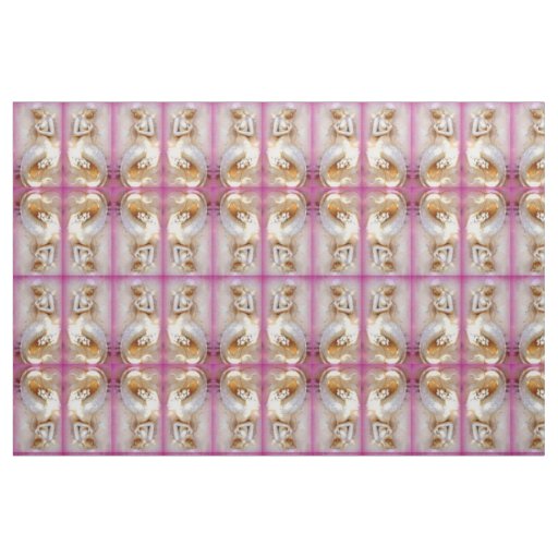 lavender stone mermaids sitting fabric