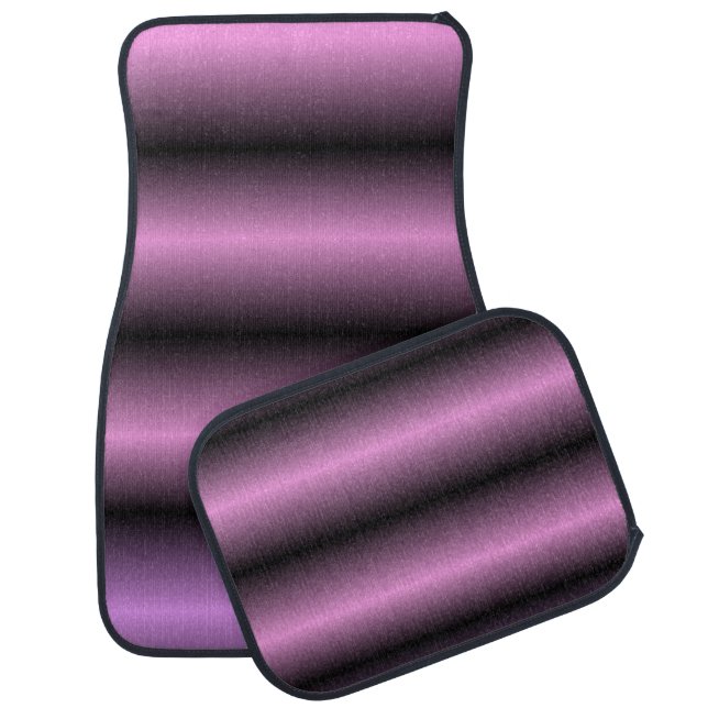 Lavender Stripe Car Mat (Set)