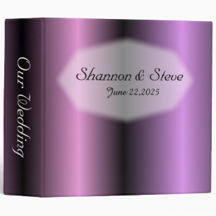 Lavender Stripe Wedding Binder