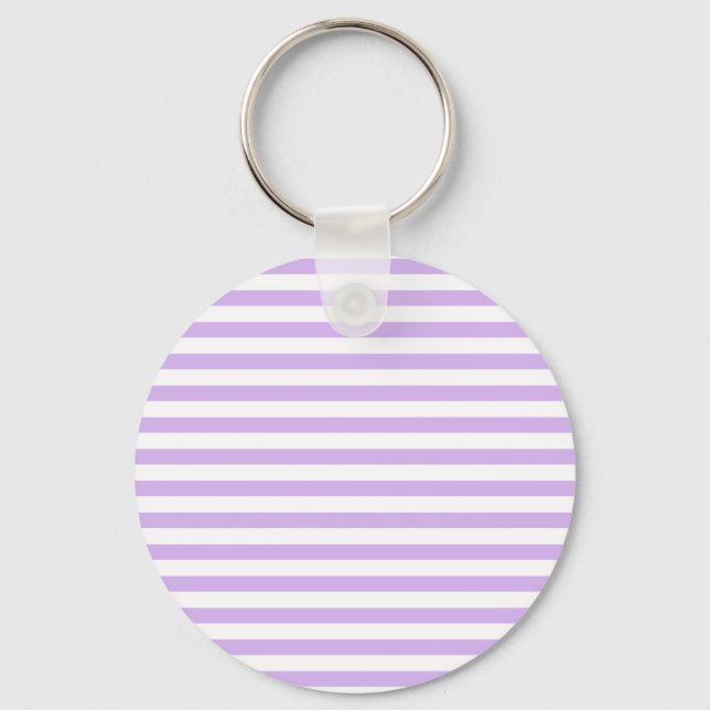 Lavender Striped Keychain (Front)