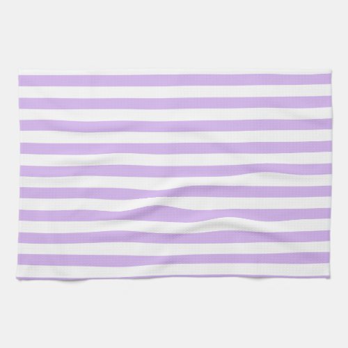 Lavender Striped Kitchen Towel