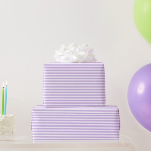 Lavender Striped Wrapping Paper