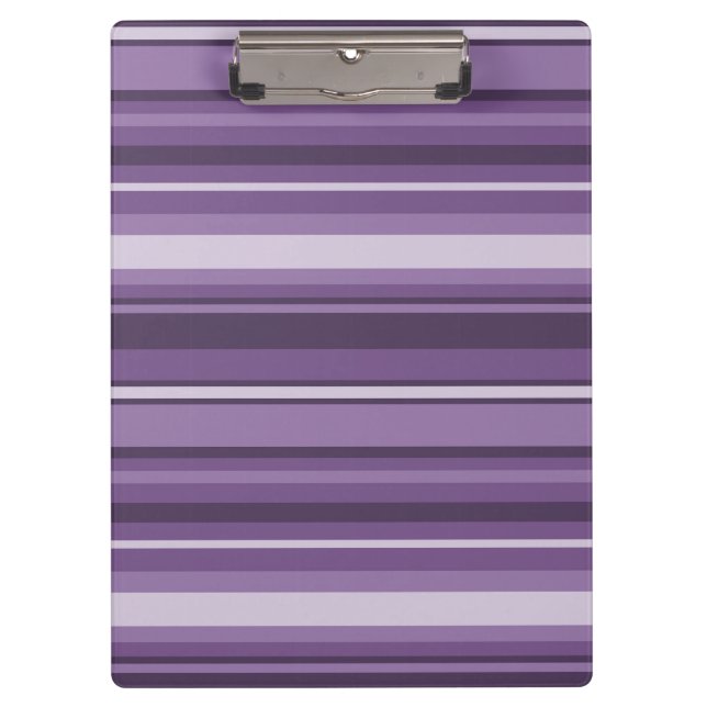 Lavender stripes clipboard (Front)