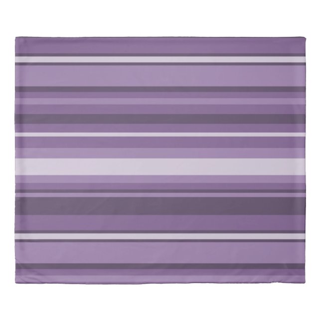 Lavender stripes duvet cover (Front)