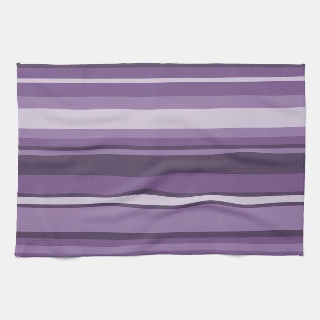 Lavender stripes towel (Horizontal)