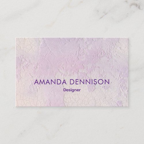Lavender Stucco Abstract Business Card