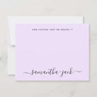 Lavender Stylish Script Elegant Minimalist