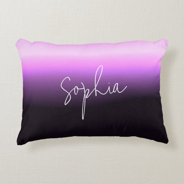 Lavender Sunset Accent Pillow (Front)