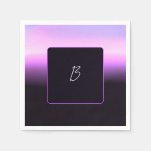 Lavender Sunset Paper Napkin