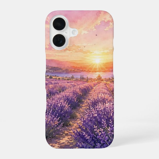 Lavender Sunset Path Phone Case (Back)
