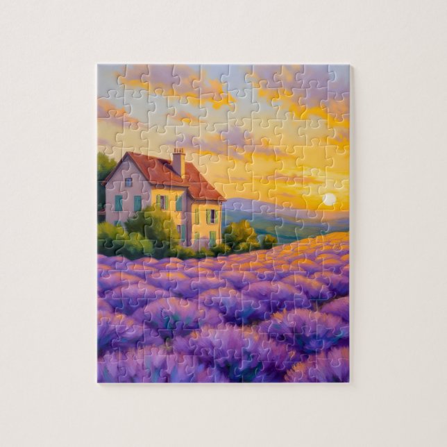 Lavender Sunset Puzzle (Vertical)
