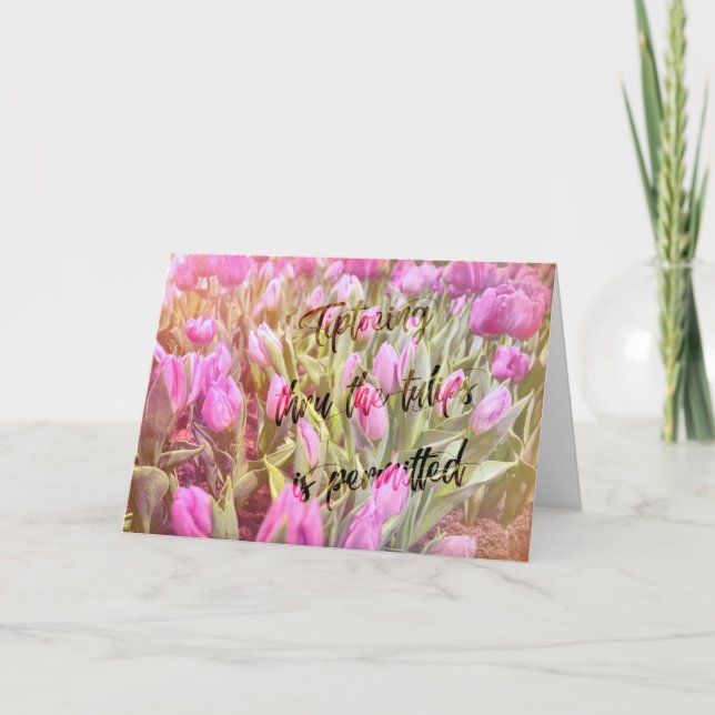 LAVENDER SWAY Greeting Card (Front)