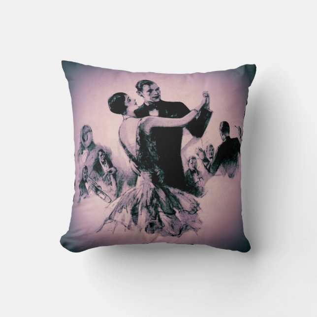 Lavender Swing Time Throw Pillow (Front)